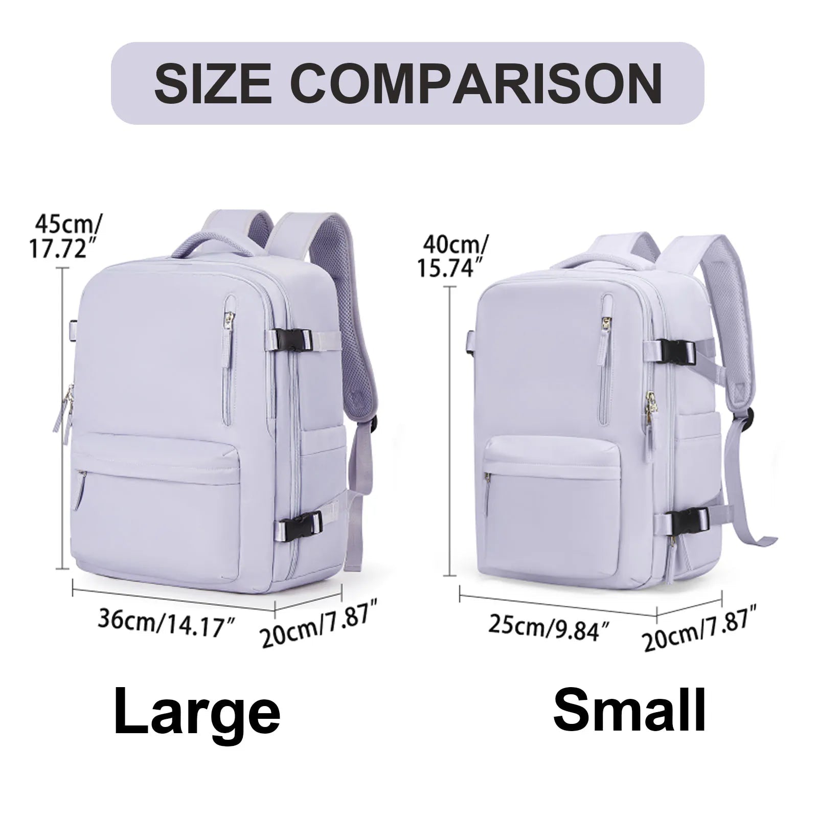 Compact Travel Backpack with plenty of compartments