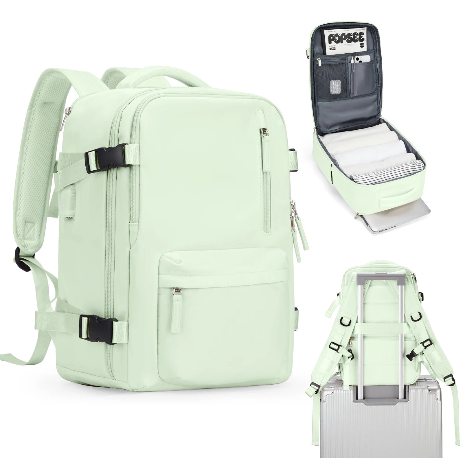 cabin backpack laptop Cabin Travel Backpack Laptop Bag Large Capacity Stylish Carry-Ons 45X3 – WanderBloom