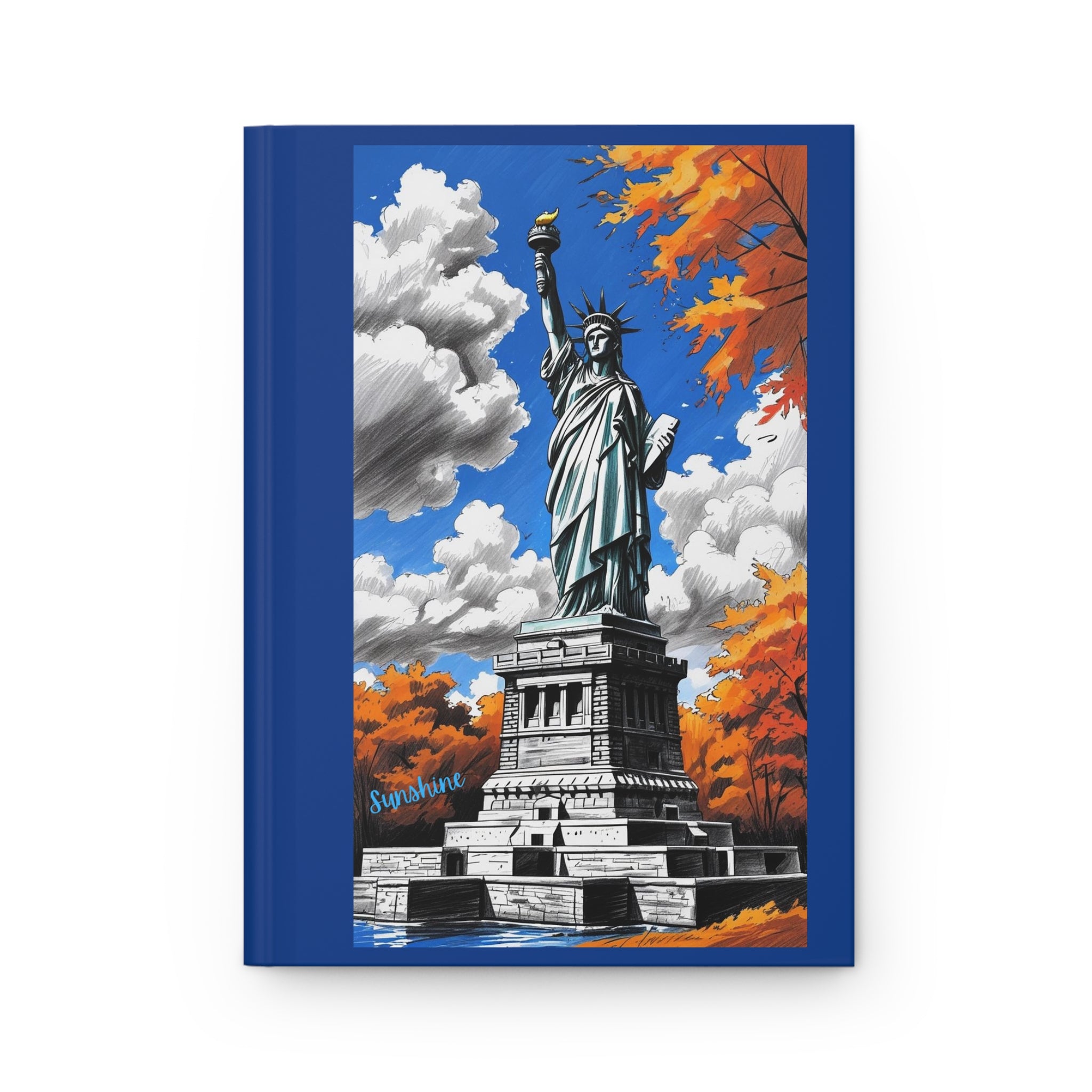 Statue of Liberty Hardcover Journal, Travel Diary, Gift for Writers, Inspirational Notebook, Best Journal for Students