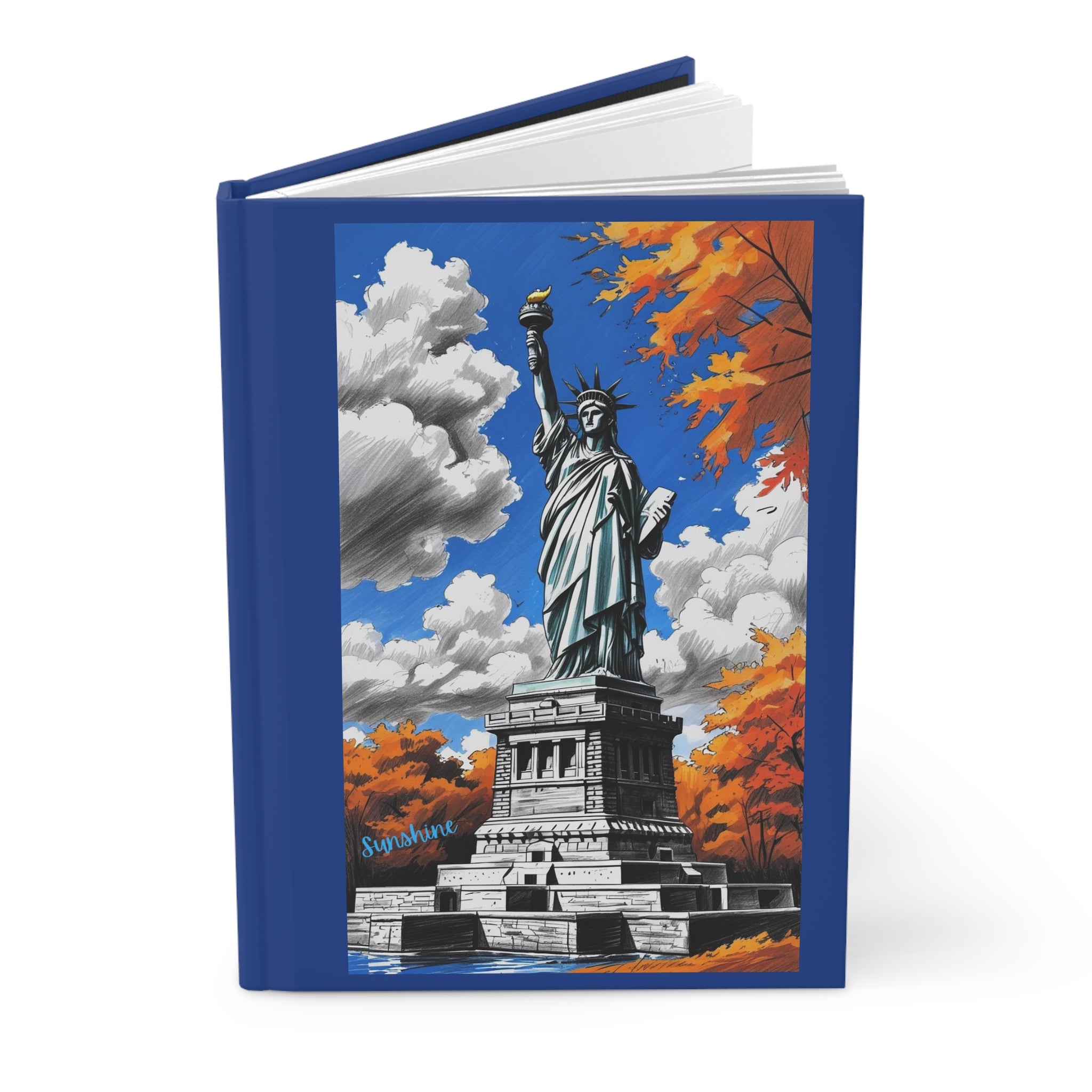 Statue of Liberty Hardcover Journal, Travel Diary, Gift for Writers, Inspirational Notebook, Best Journal for Students