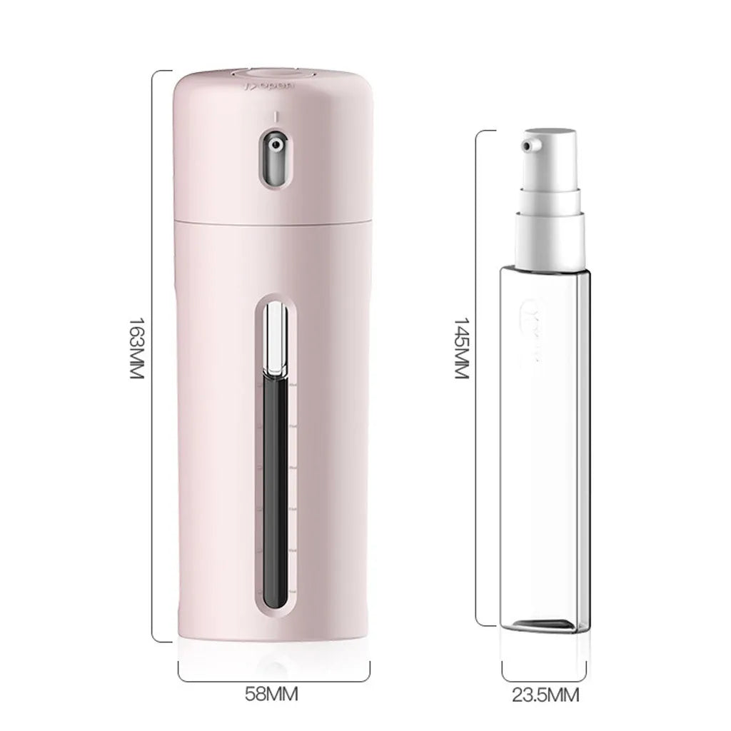 Travel Dispenser Split Bottle Shampoo Conditioner Lotion Shower Gel Bottle 4-in-1 Sub-Bottle Press Container Bottles, easy to pack lightweight