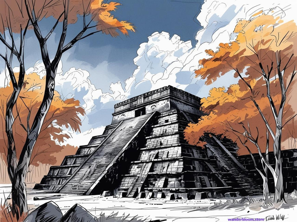 SELF - PRINTABLE : Chichén Itzá Mexico printable art         (11 pieces)