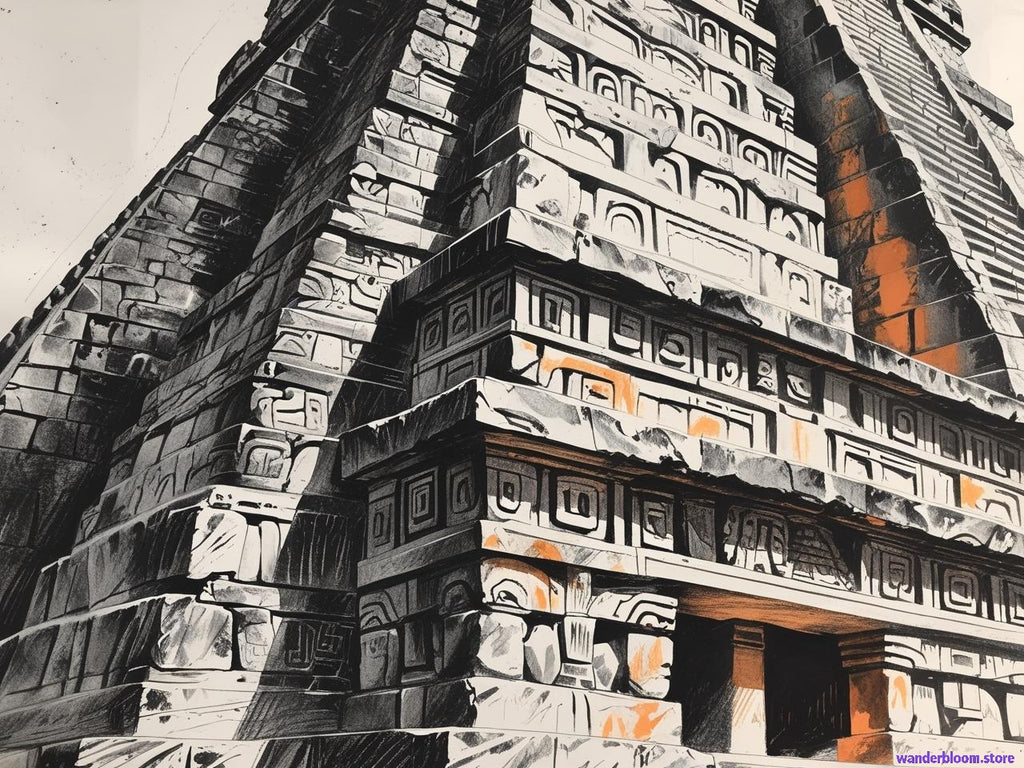SELF - PRINTABLE : Chichén Itzá Mexico printable art         (11 pieces)