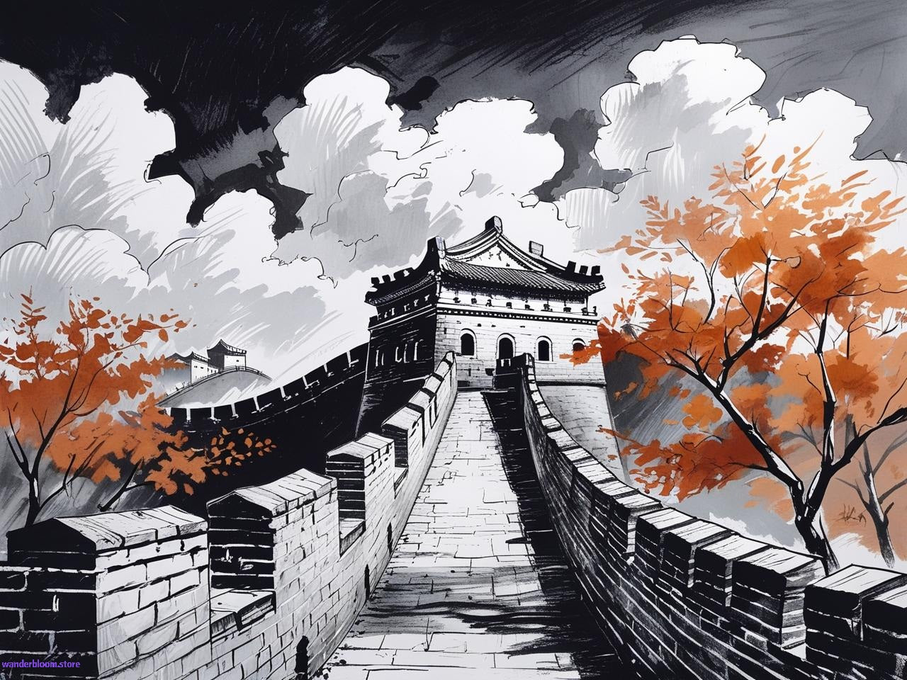 SELF-PRINTABLE : Great Wall of China (8 pieces)