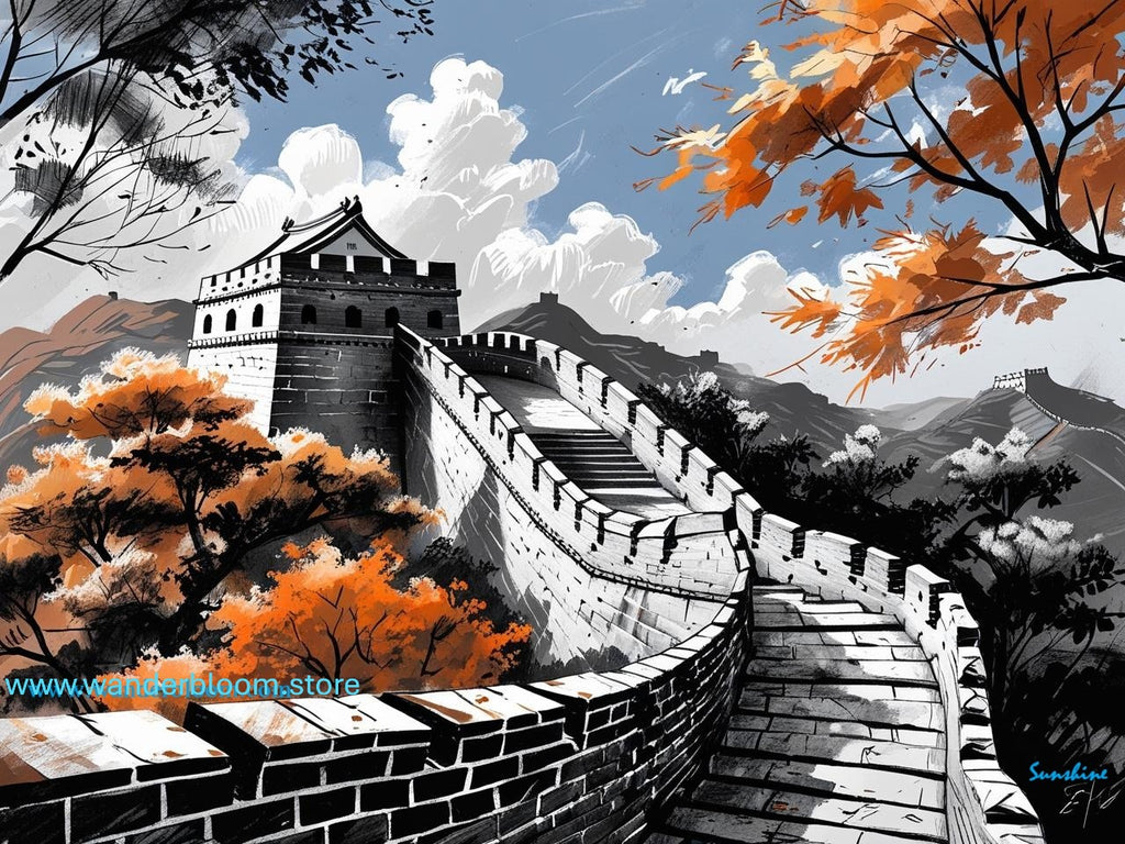 SELF-PRINTABLE : Great Wall of China (8 pieces)