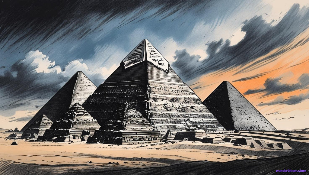 SELF-PRINTABLE : Pyramids of Egypt  (12 pieces)