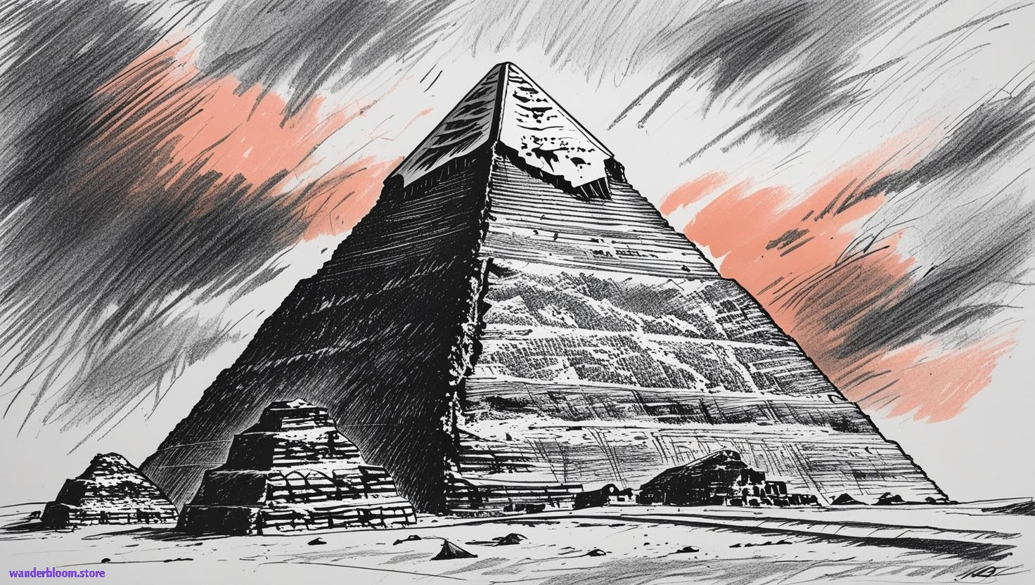 SELF-PRINTABLE : Pyramids of Egypt  (12 pieces)