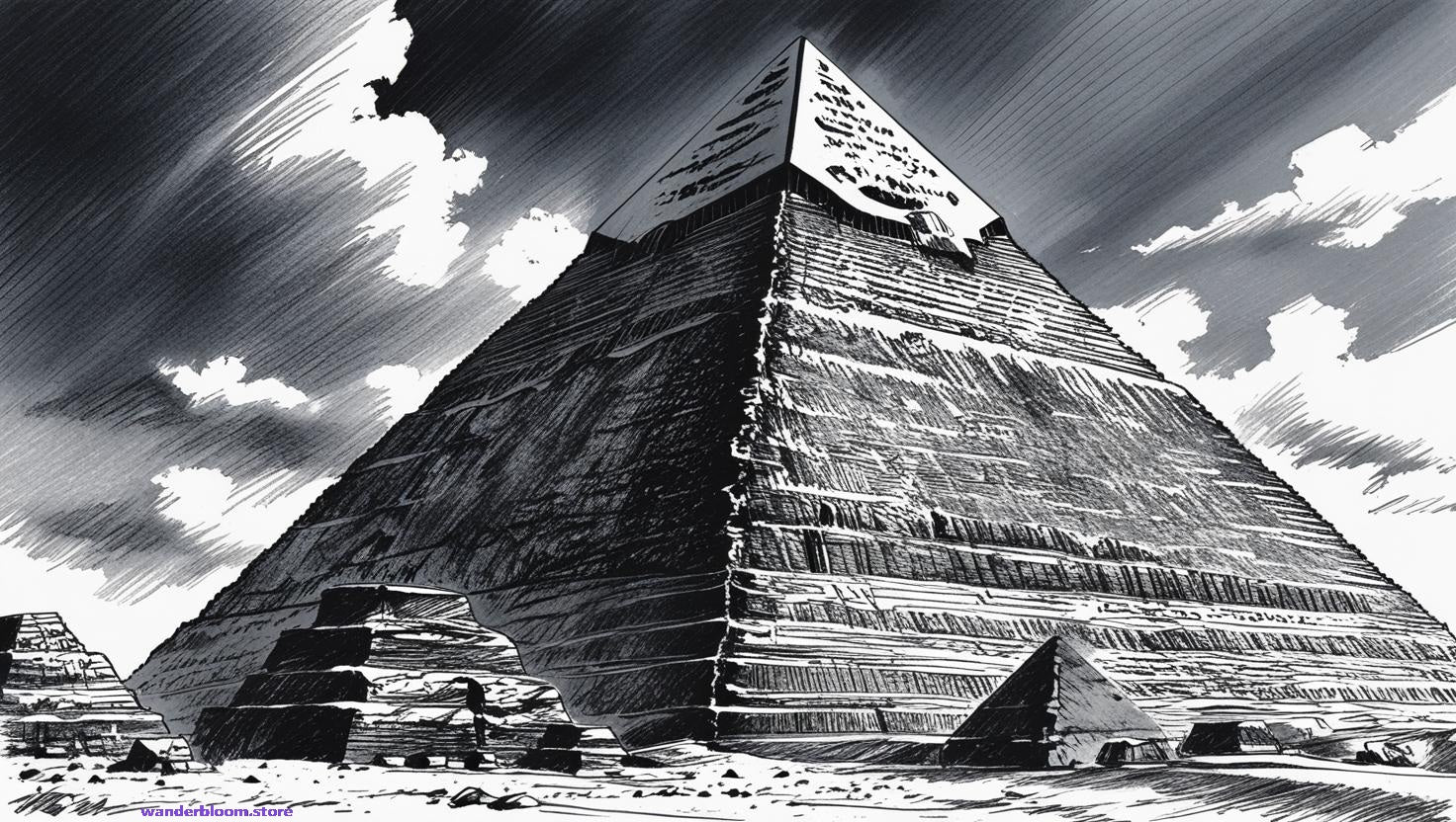 SELF-PRINTABLE : Pyramids of Egypt  (12 pieces)