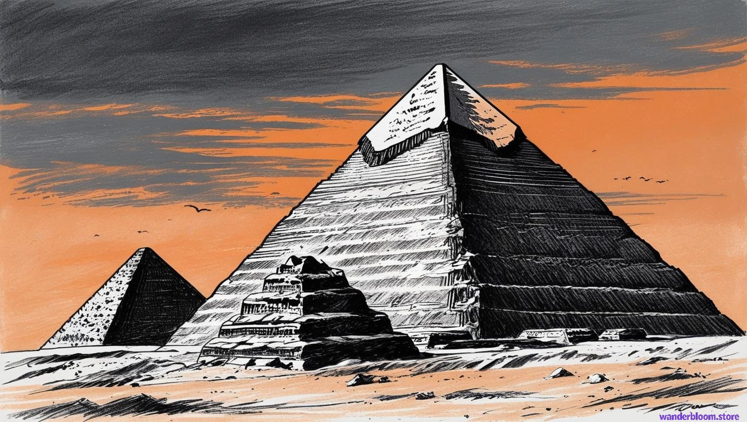 SELF-PRINTABLE : Pyramids of Egypt  (12 pieces)