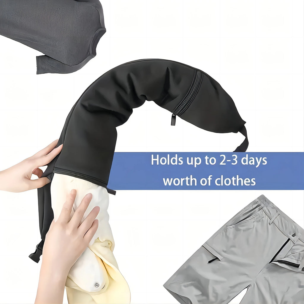 Multifunctional Neck Pillow Crossbody Bag, Unisex Student Travel Pack, Convenient, Space-Saving Pillow Bag Hide Extra Carry-Ons